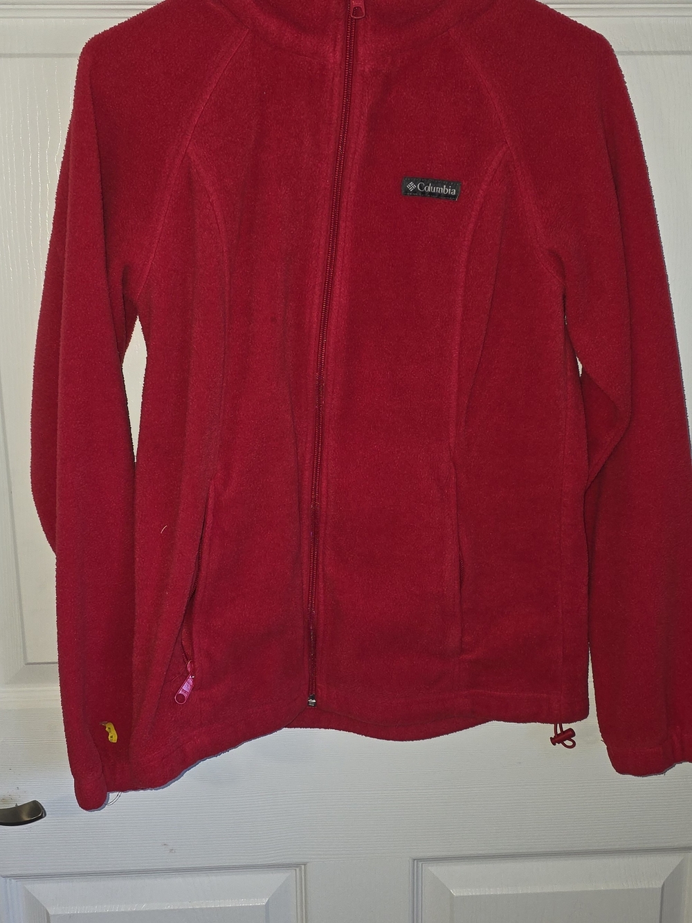 Columbia Red Full-Zip Women's Fleece Jacket